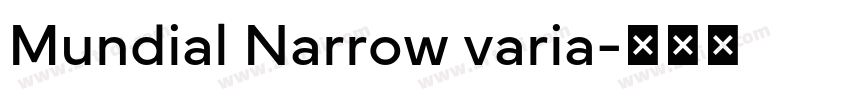 Mundial Narrow varia字体转换